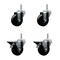 Service Caster 35 Inch Phenolic Wheel Swivel 34 Inch Threaded Stem Caster Set 2 Brakes SCC SCC-TS20S3514-PHS-34212-2-PLB-2 - alternate 1